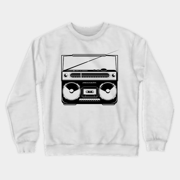 Ghetto blaster - radio recorder Crewneck Sweatshirt by Kisho